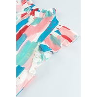 Azura Exchange Ruffled Mock Neck Top - S thumbnail