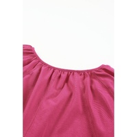Azura Exchange Split V Neck Dolman Top - L thumbnail