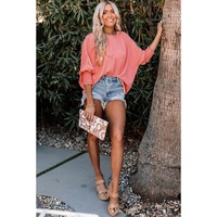 Azura Exchange Shift Top with Smocked Wrist - XL thumbnail