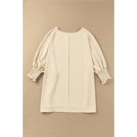 Azura Exchange Smocked Wrist Shift Top - M thumbnail