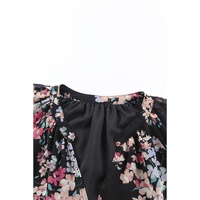Azura Exchange Wildflower Print Chiffon Blouse - S thumbnail