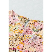 Azura Exchange Floral Print Puff Sleeve Blouse - S thumbnail