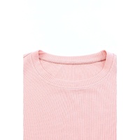 Azura Exchange Ruffle Sleeve Ribbed Knit Top - XL thumbnail