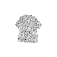 Azura Exchange Bubble Sleeve Blouse with Smocking Detail - L thumbnail