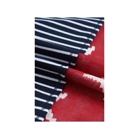 Azura Exchange Stripes Stars Print Knit Short Sleeves Top - M thumbnail