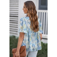 Azura Exchange Paisley Print Wide Sleeves Blouse - L thumbnail