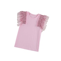 Azura Exchange Ruffle Mesh Sleeves Top - L thumbnail
