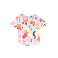 Azura Exchange Floral Print V Neck Half Sleeve Blouse - S thumbnail