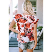 Azura Exchange Short Sleeve Round Neck Blouse - S thumbnail