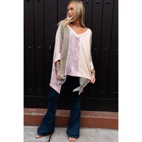 Azura Exchange Patchwork Oversized Top - S thumbnail