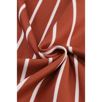 Azura Exchange Striped Print Ribbed Trim Top - S thumbnail