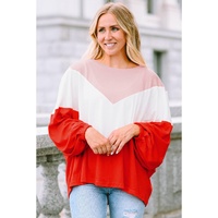 Azura Exchange Chevron Knit Top - L thumbnail