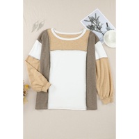 Azura Exchange Exposed Seam Color Block Patchwork Top - XL thumbnail