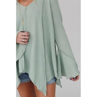 Azura Exchange Expose Seam Bell Sleeve Top - S thumbnail