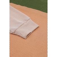 Azura Exchange Color Block Ribbed Long Sleeve Top - S thumbnail