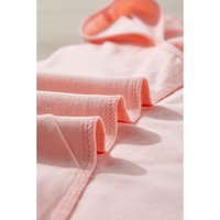 Light Pink Crew Neck Pleated Tank Top - L thumbnail