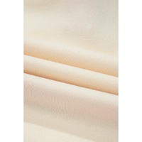 Pink Stripe Colorblock Patchwork Collared French Terry Knit Top - L thumbnail