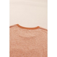 Desert Gold Stud Heart Patch Textured Front Dolman Top - S thumbnail