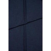 Dirty blue Solid Color Toothpick Stripe Round Neck T Shirt - 2XL thumbnail
