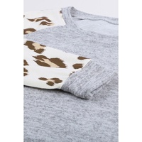 Azura Exchange Leopard Print Long Sleeve Top - M thumbnail
