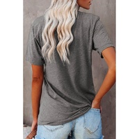 Azura Exchange Leopard Heart Shape Print Short Sleeve T-shirt - M thumbnail