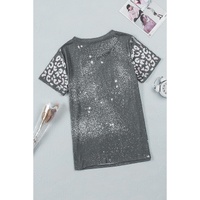 Azura Exchange Leopard Print Short Sleeve T-shirt - L thumbnail