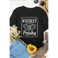 Azura Exchange Frisky Print Crewneck Graphic Tee - L thumbnail