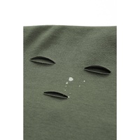 Azura Exchange Bleached Distressed Asymmetric Hem Top - L thumbnail