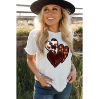 Azura Exchange Heart Print T-shirt - S thumbnail