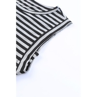 Azura Exchange Butterfly Sleeve Striped T-Shirt - M thumbnail
