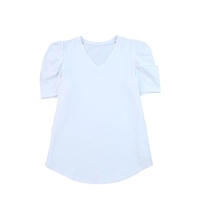 Azura Exchange V-Neck Puff Sleeve T-Shirt - XL thumbnail