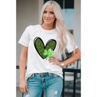 Azura Exchange Leopard Heart Shaped Print Crewneck Graphic Tee - L thumbnail