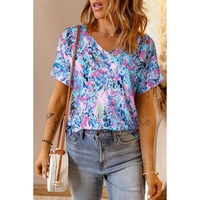 Azura Exchange Floral Print Oversized T-Shirt - S thumbnail