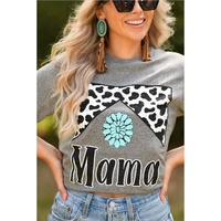 Azura Exchange Leopard Turquoise Bead Mama Graphic T-shirt - 2XL thumbnail