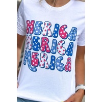 Azura Exchange Graphic Tee with MERICA Flag Element - L thumbnail