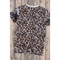 Azura Exchange Animal Print Bleached T-Shirt - L thumbnail