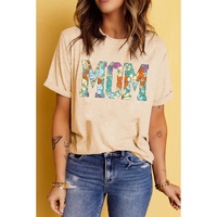 Azura Exchange Floral Letter Print T Shirt - M thumbnail