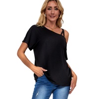 Azura Exchange Criss Cross One Shoulder T Shirt - M thumbnail