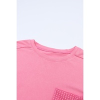 Azura Exchange Lace Patch Pocket Long Sleeve T-shirt - S thumbnail