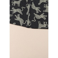 Black Lively Cheetah Print Long Sleeve Top - L thumbnail