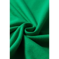 Bright Green Casual Plain Crew Neck Tee - 3XL thumbnail