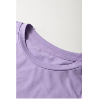 Wisteria Casual Plain Crew Neck Tee - 2XL thumbnail