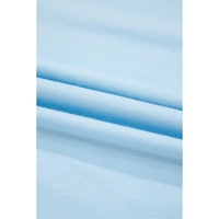 Light Blue Bright Casual Plain Crew Neck Tee - XL thumbnail