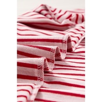 Pink Stripe Crew Neck Casual T Shirt - L thumbnail