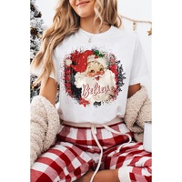 White Believe Christmas Father Graphic Crewneck T Shirt - XL thumbnail