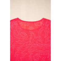 Red Western Girls Mesh T Shirt - L thumbnail