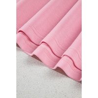 Pink Bow Applique Half Sleeve T-shirt - XL thumbnail