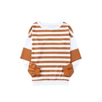 Azura Exchange Drop Shoulder Striped Pullover Sweatshirt - 2XL thumbnail