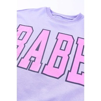 Azura Exchange Letter Graphic Pullover Sweatshirt - L thumbnail