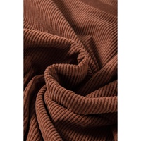Chestnut Ribbed Corduroy Oversized Sweatshirt - 2XL thumbnail